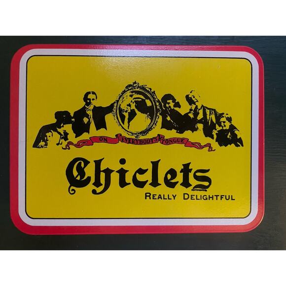 Chiclets Gum Tin Original Empty Collectible Tin Box - Picture 1 of 4